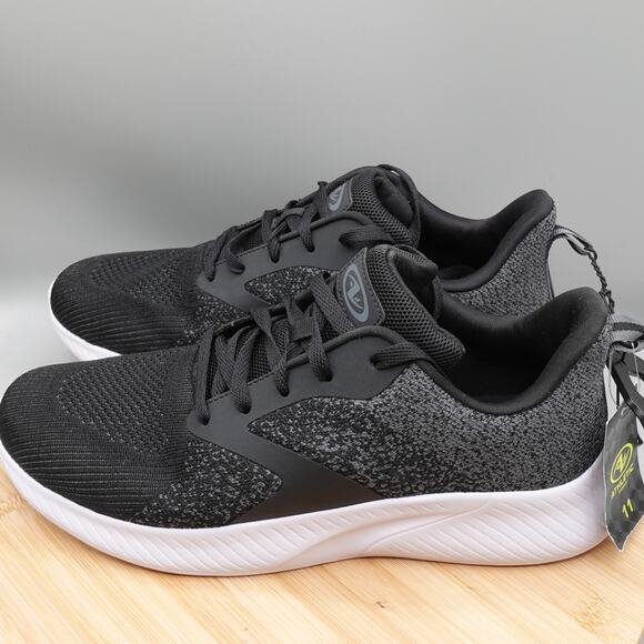 Athletic Works Mens Size 11 Black Core Joggers Memory Foam Casual Sneakers NWT - Picture 1 of 8